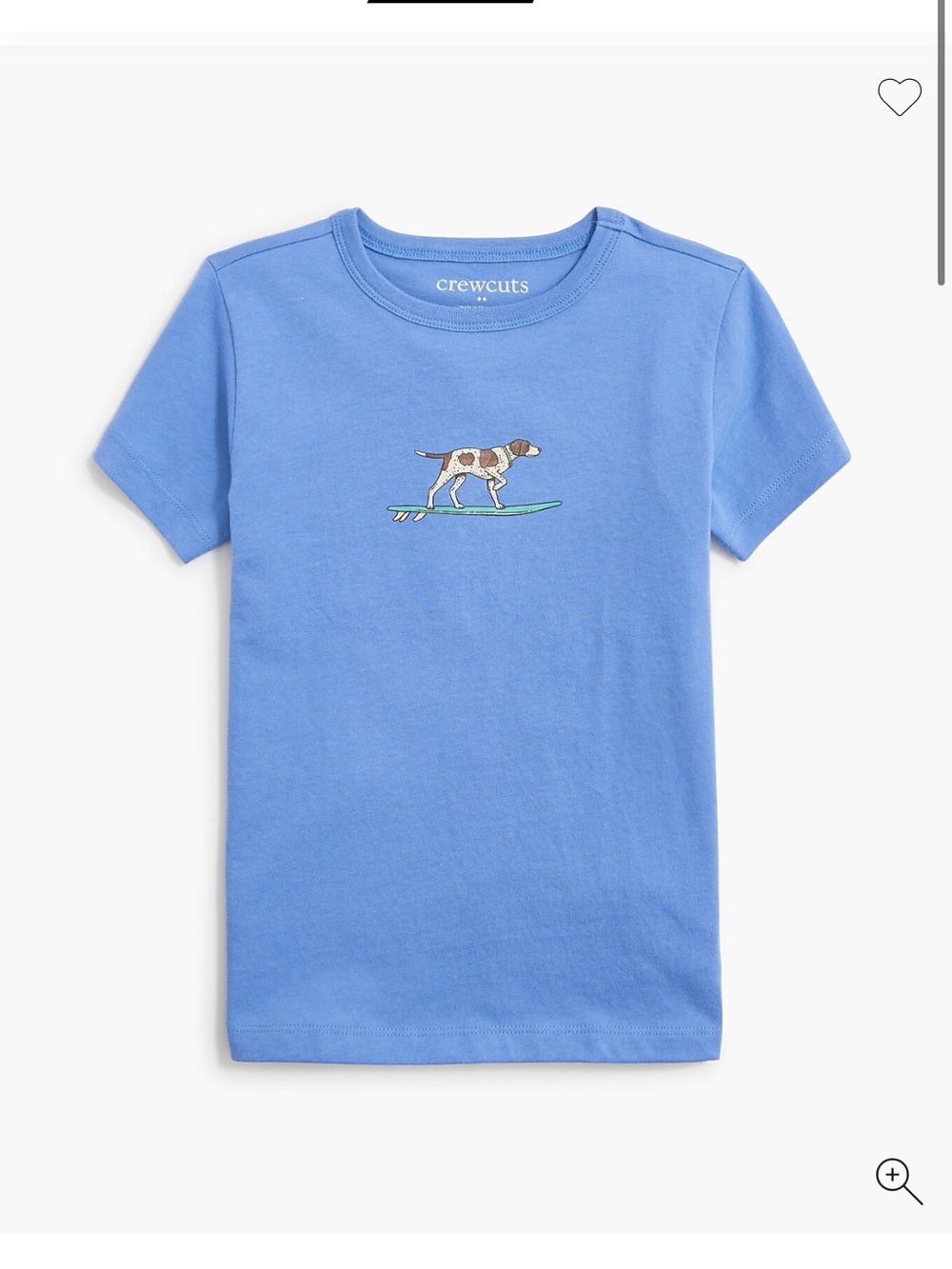 Jcrew Factory Crewcuts Blue Short-Sleeve Tee with Surfer Dog NWT XL